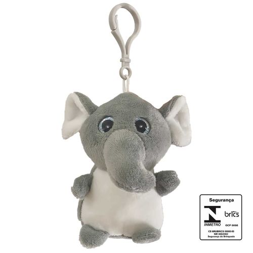 Chaveiro Bichinhos de Pelúcia 10cm em Poliéster Fizzy