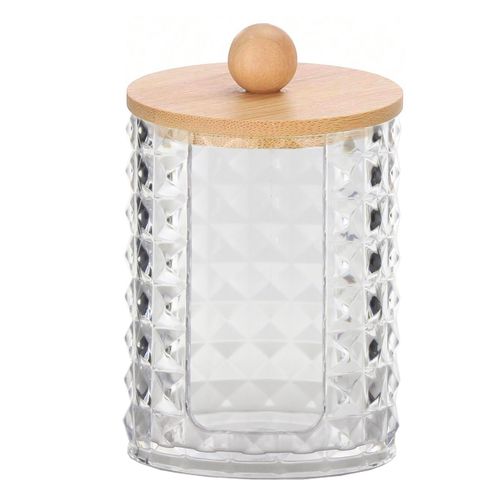 Organizador C/ Tampa Bambu 10,8cm em Plástico FWB