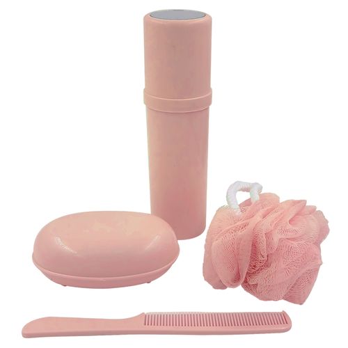 Kit Viagem C/ Nécessaire 5 Peças em Plástico Interponte
