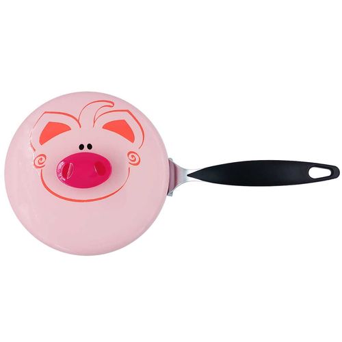 Panela Esmaltada Porquinho 1,2L em Metal Casita