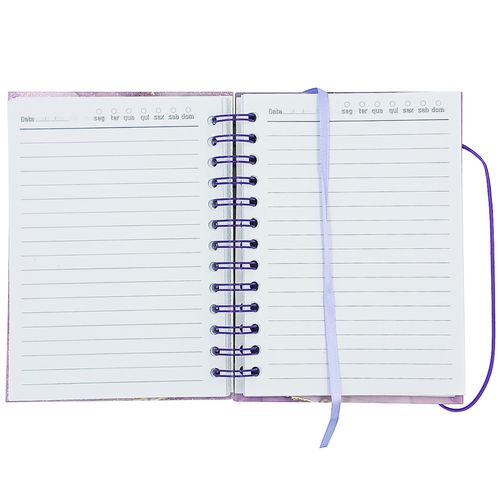 Agenda Permanente C/ Glitter 14x19cm em Papel FWB