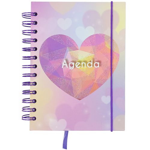 Agenda Permanente Coração 19x14cm em Papel FWB