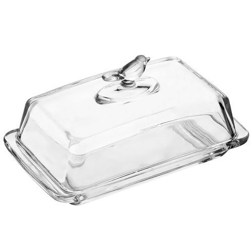 Manteigueira Bird C/ Tampa 18x10cm em Cristal Wolff