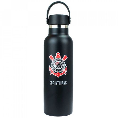 Garrafa Térmica Corinthians 500ml em Aço Inox Mileno
