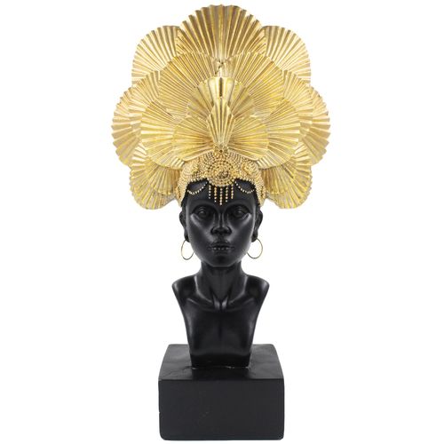 Mulher Étnica Decorativa 39,5cm em Resina Brascontinental