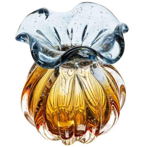Vaso Italy Decorativo 10x11cm em Vidro Lyor