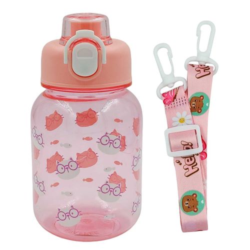 Garrafa Infantil C/ Alça 600ml em Plástico FWB