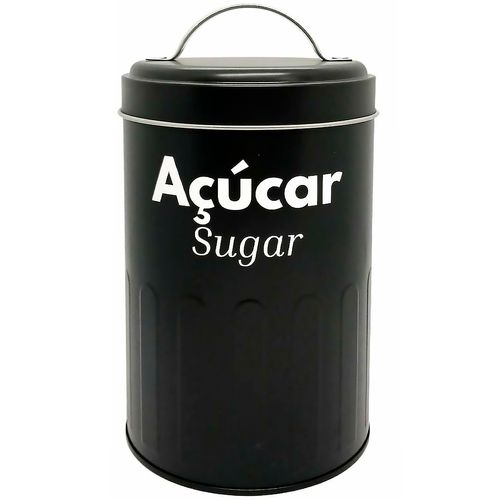 Lata Açúcar/Café C/ Alça 10x16cm em Metal Livon