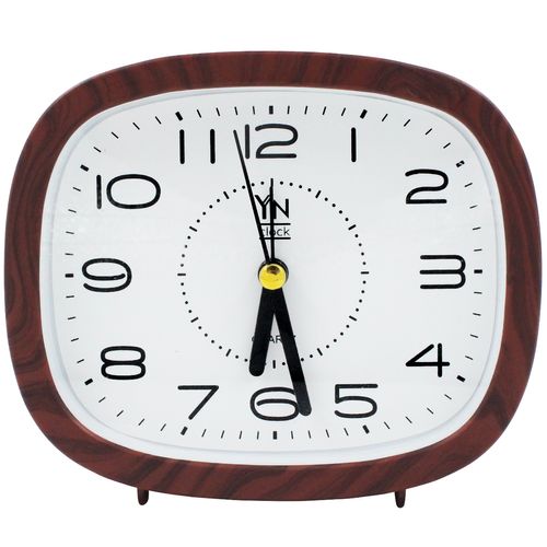 Relógio de Mesa Quadrado 12,5cm em Plástico Imporiente