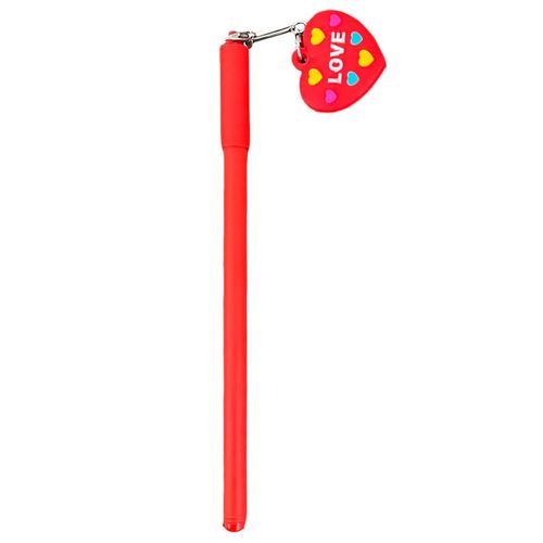 Caneta Esferográfica Coração 16,5cm em Plástico Wincy