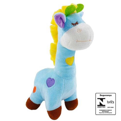 Girafa de Pelúcia 20cm em Poliéster BBR Toys