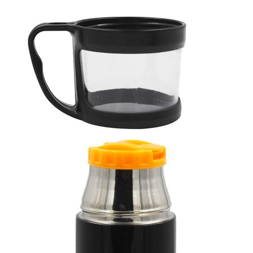 Garrafa Térmica Café C/ Caneca 470ml em Aço Inox Dayimport