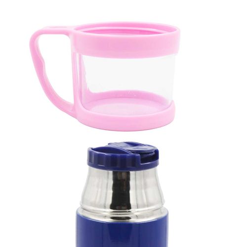 Garrafa Térmica Seja Você C/ Caneca 470ml em Aço Inox Dayimport