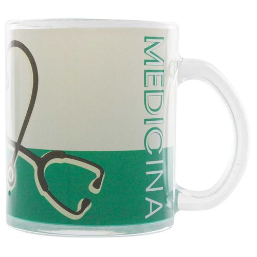 Caneca Profissões Medicina 330ml em Vidro Kehome