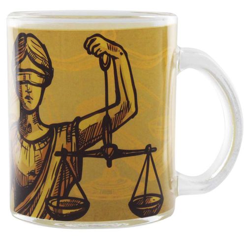 Caneca Profissões Direito 330ml em Vidro Kehome