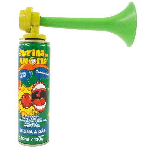Buzina da Alegria a Gás 250ml em Metal Ima Aerossóis L