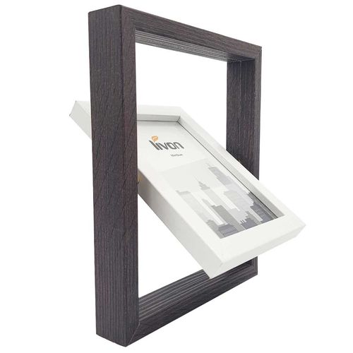 Porta Retrato C/ 2 Modos 10x15cm em Plástico Livon