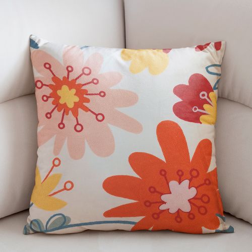 Capa P/ Almofada Flores 43x43m em Poliéster Tokyo Design