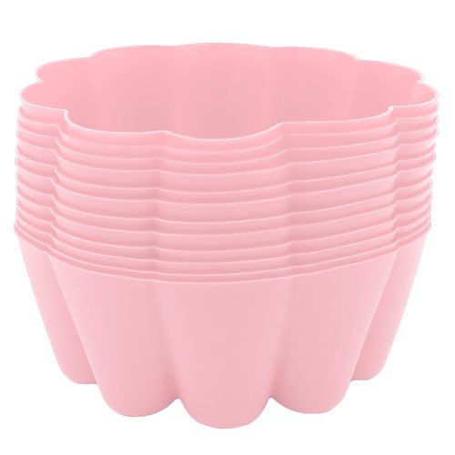 Jogo de Forma Flor 12 Peças em Silicone Top Útil