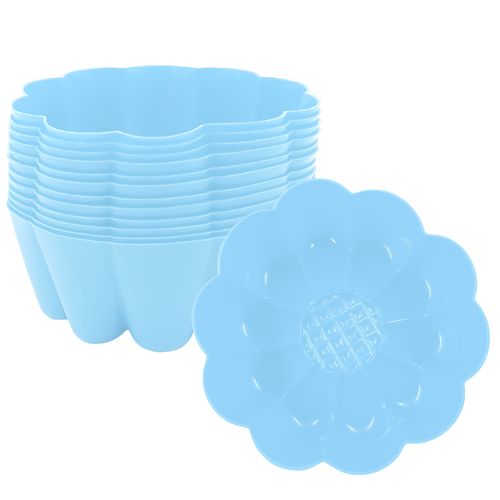 Jogo de Forma Flor 12 Peças em Silicone Top Útil