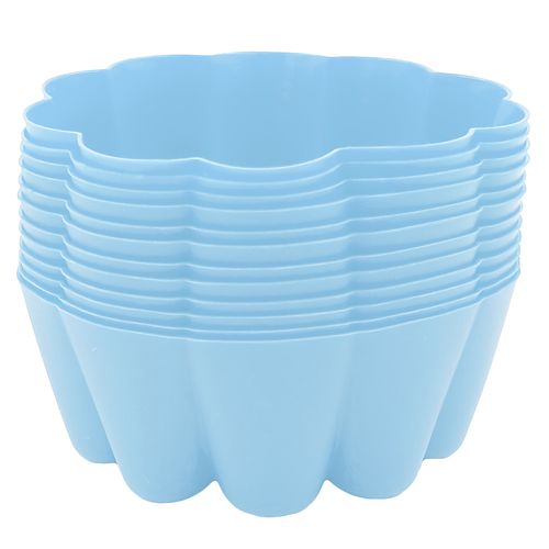 Jogo de Forma Flor 12 Peças em Silicone Top Útil