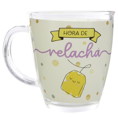 Caneca Fancy C/ Frase 330ml em Vidro Kehome