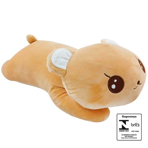 Urso de Pelúcia Deitado 49cm em Poliéster CAA Toys