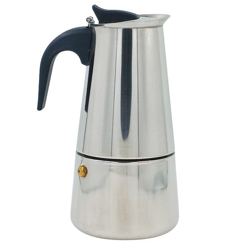 Cafeteira Expresso Italiana 6 Xícaras em Aço Inox Kehome