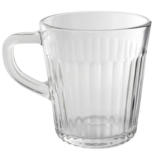Jogo de Caneca Frisado 2 Peças 280ml em Vidro Wincy