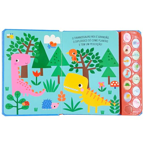 Livro Amigo Dinossauro Sonoro 21,5cm em Papel Magic Kids