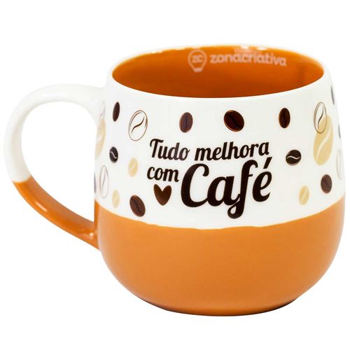 Caneca Maggie Café 400ml em Cerâmica Zona Criativa