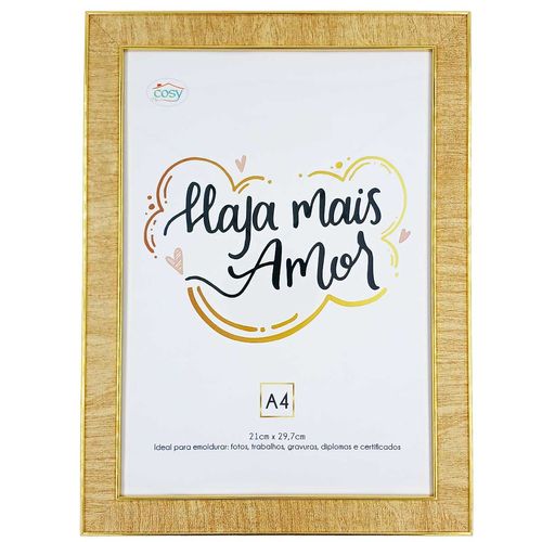 Quadro Certificado Decorativo A4 em Plástico Fu Xing