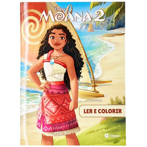 Livro Ler e Colorir Moana 2 27cm em Papel Culturama