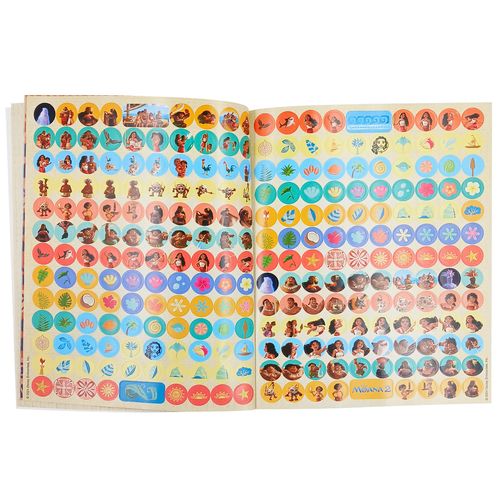 Livro 500 Adesivos Moana 2 27,8cm em Papel Culturama