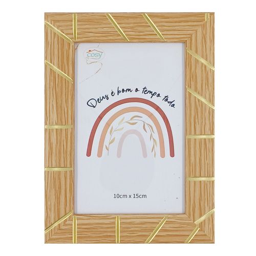 Porta Retrato Decorativo 10x15cm em Plástico Fu Xing