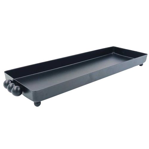 Bandeja Retangular Decorativa 33x10cm em Metal Y888