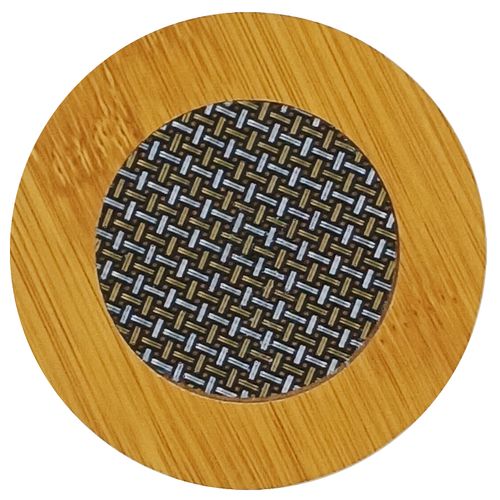 Jogo de Porta Copo Redondo 4 Peças 9,5cm em Bambu Fu Xing