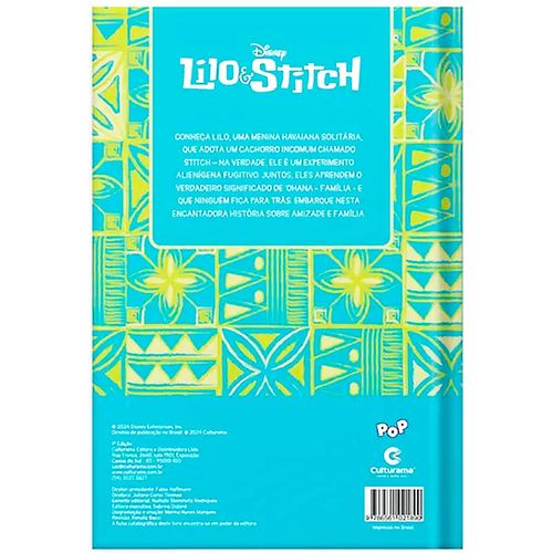 Livro Pop Lilo e Stitch 23,3cm em Papel Culturama