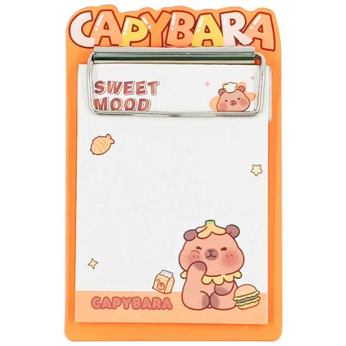 Bloco de Anotação C/ Prancheta Capivara 8x12,5cm em Papel Michael Judi