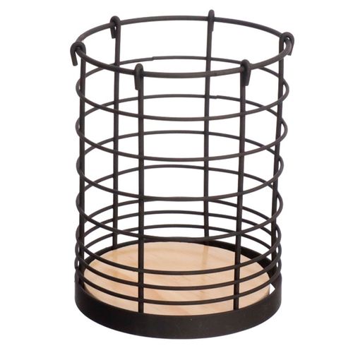 Porta Talheres Redondo 16cm em Metal Hauskraft