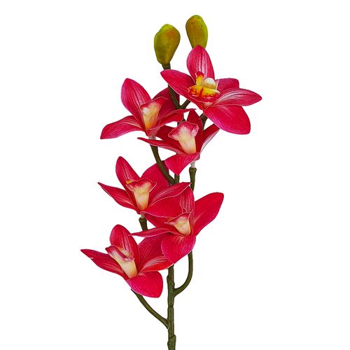 Haste Arranjo de Orquídea Artificial 74cm em Plástico Bella Garden