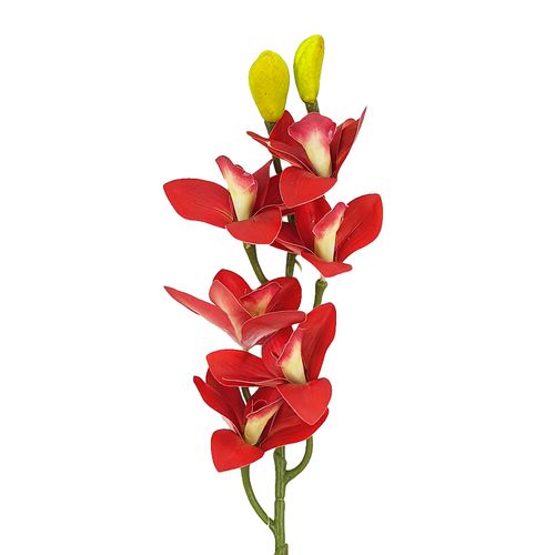 Haste Arranjo de Orquídea Artificial 74cm em Plástico Bella Garden