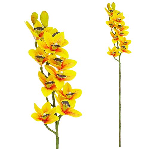 Haste Arranjo de Orquídea Artificial 74cm em Plástico Bella Garden