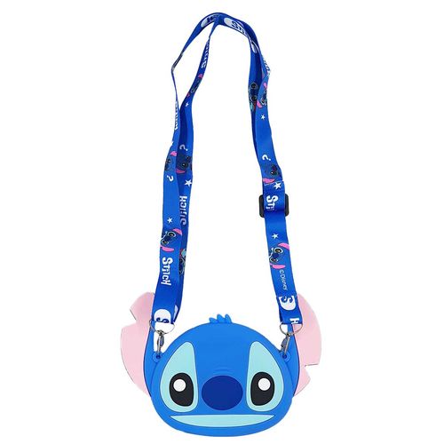 Bolsa Infantil Stitch C/ Alça 18x10cm em Silicone Taimes