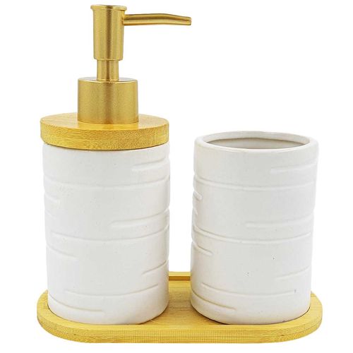 Kit Banheiro 3 Peças em Porcelana FWB