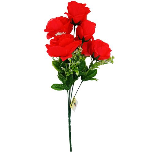 Buquê de Rosas Artificial 49cm em Plástico Bella Garden