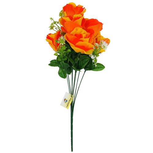 Buquê de Rosas Artificial 49cm em Plástico Bella Garden