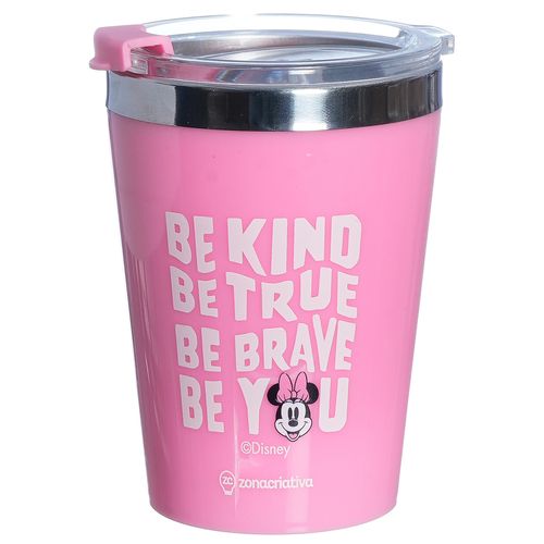 Copo Snap Minnie Mouse 300ml em Aço Inox Zona Criativa