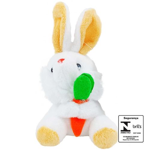 Coelho da Páscoa Pelúcia 11cm em Poliéster Multiart