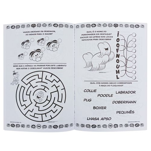 Livro 400 Atividades Turma da Mônica 15,5x23cm em Papel Editora Online